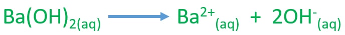 is barium hydroxide a strong acid - dissociation of Ba(OH)2